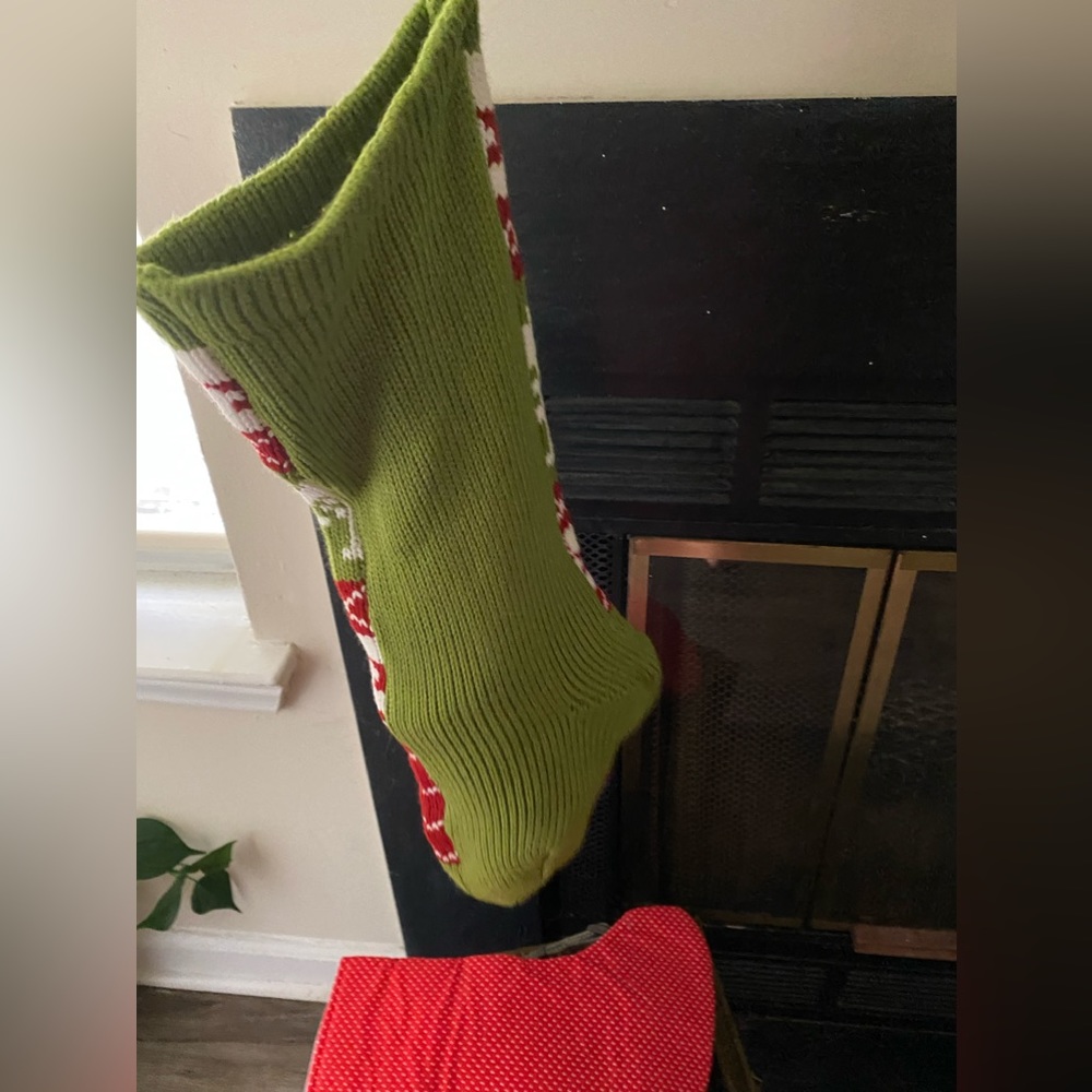 🎄Large Knit Christmas Stocking with🌲 & 🌟 19.5” - Picture 4 of 6